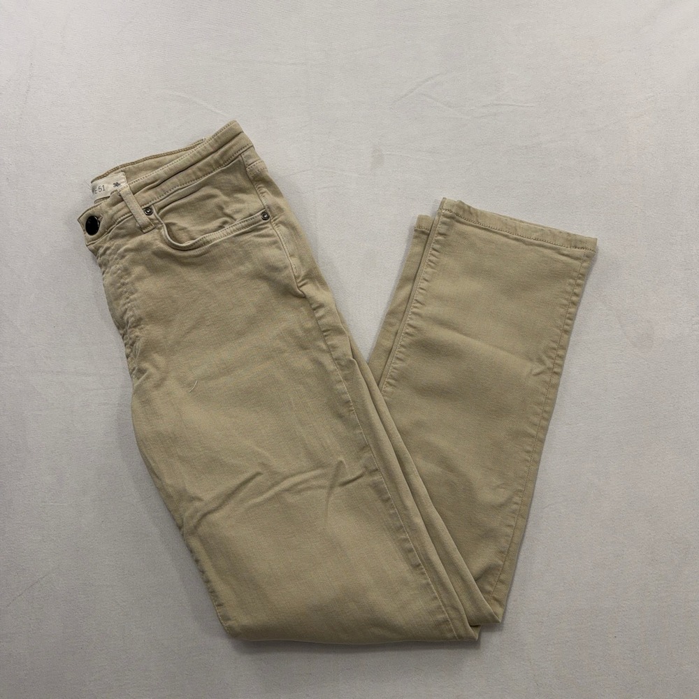 Rye 51 Pants 5-Pocket Slim Fit Stretch Chino Sand Tan Mens 30